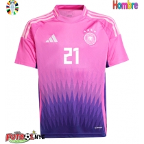 Camiseta Alemania Ilkay Gundogan #21 Visitante Equipación Eurocopa 2024 manga corta